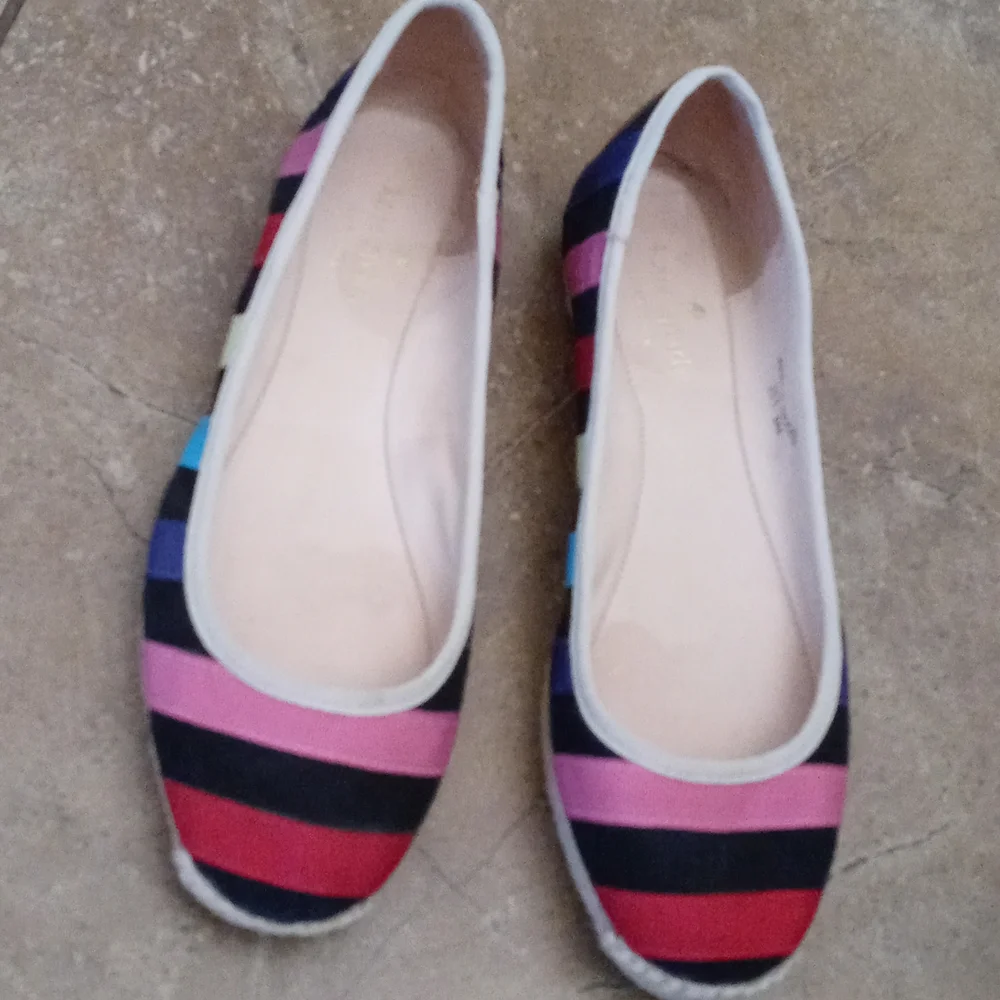 Kate Spade Vivi Colorful Striped Espadrille Flat 6